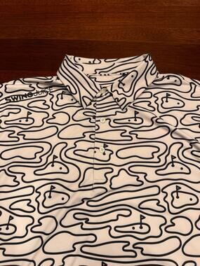 Large Swing Juice Golf Polo Graphic All Over Print Shirt
